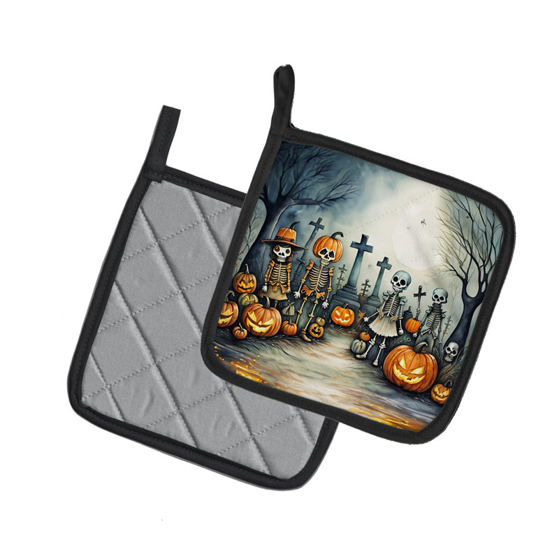Calacas Skeletons Spooky Halloween - paire de poignées