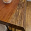 Console rectangulaire en bois massif noyer-131256821