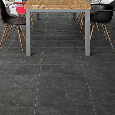 Carreau de porcelaine mate pour plancher et mur 12 po x 24 po 9,5 mm Fontana