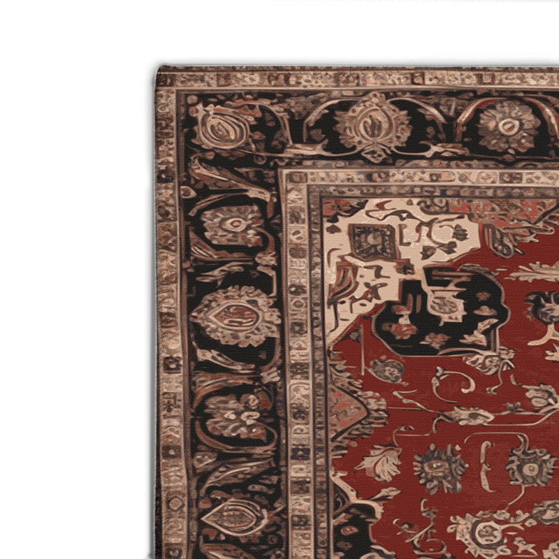 Tapis d'intérieur et d'extérieur brun Persian, Rectangulaire 2 pi x 3 pi