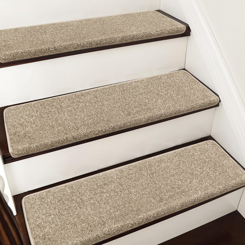 Ensemble de 14 marches d'escalier Monterey, Gris crème, 14