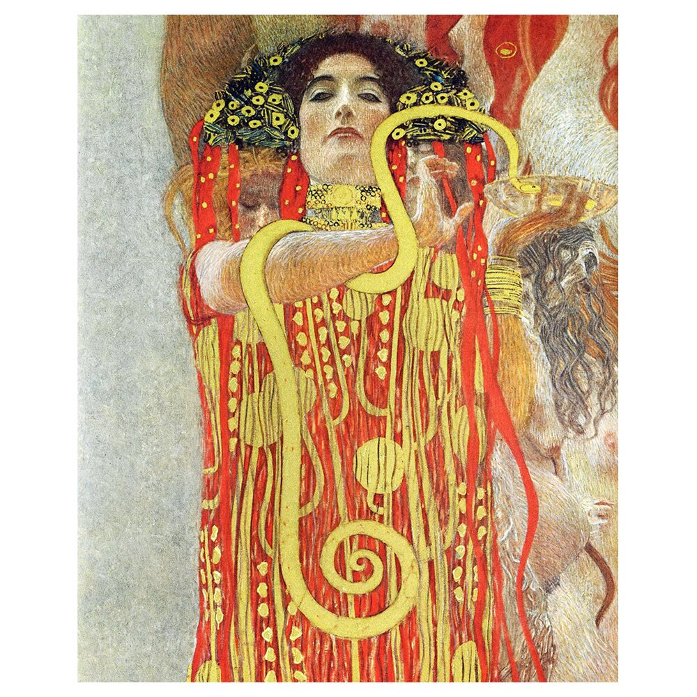 Leinwandbild Hygeia von Gustav Klimt