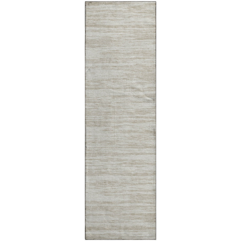 Premium Machine Washable Prisco Ivory Rug, Runner 2'3" x 7'6"