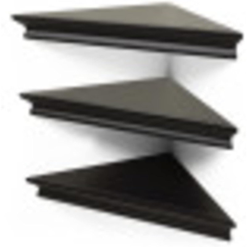 Modern Triangle Floating Shelves Set, Rustic Farmhouse Corner Wall Mounted Shelves For Home And Office Decor