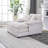 56.3" Single Sofa With 2 Toss Pillows And A Ottoman, Comfy Sofa- Deep Seat Couch-1686092561