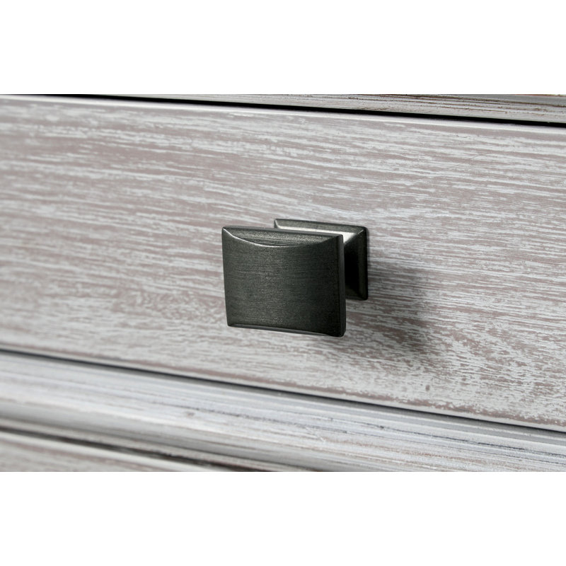 Mobilier de chambre à coucher de style transitionnel avec poignées en métal et poignées métalliques