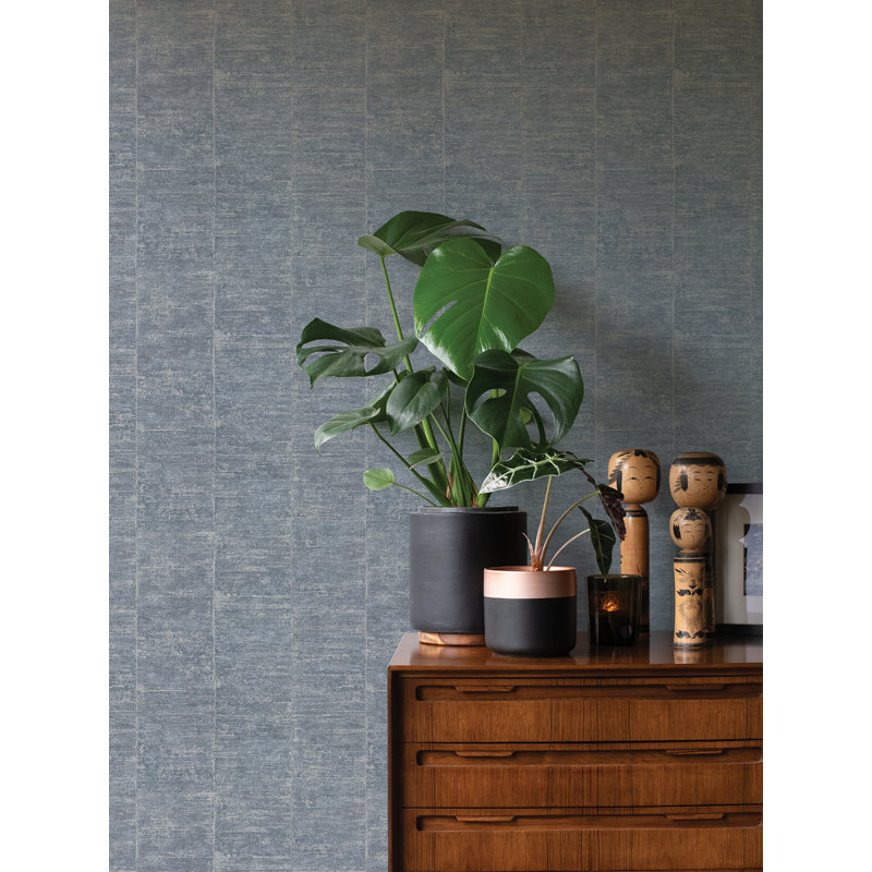 Rouleau de papier peint L 33 pi x l 20,9 po, Denim