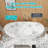 65" Solid Surface Soaking Tub Customized Random Floral Print Resin Stone Bathtub