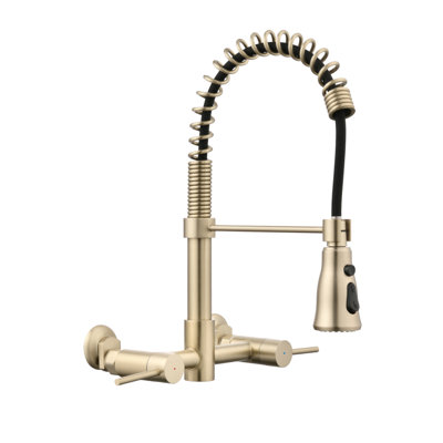 3 Functions Wall Mounted Bridge Kitchen Faucet
