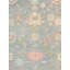 Wool Oriental Area Rug in Light Blue/Pink/Moss