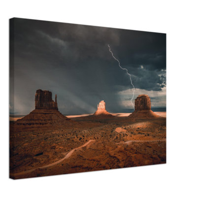 Arizona Print - Desert Landscape Wall Art - Southwest Scenic Canvas Poster - Cactus Mountain Artwork - Arizona State Travel Decor - Nature Wall Hanging - Modern Home Decoration Art Print
