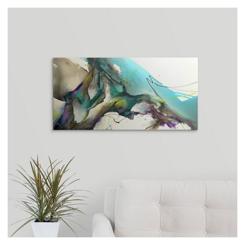« Trust the flow » par Jonas Gerard, 30 po H x 60 po l x 1,5 P, Toile
