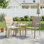 Chaises de salle à manger d'extérieur empilables en patio Textilene