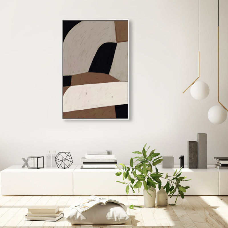 Hiding Away Print by Oliver Gal, 25"H x 37"W, White Floater Frame