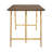 Kesden Solid Wood Brass Writing Desk