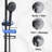 10" Rainfall Shower Head And Handheld Showerhead Combo Shower System With Slide Bar