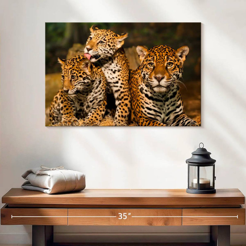 Brampt Jaguar Tribe, 20" H x 30" W