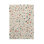 Terrazzo Cotton Abstract Area Rug in White/Red/Blue/Beige