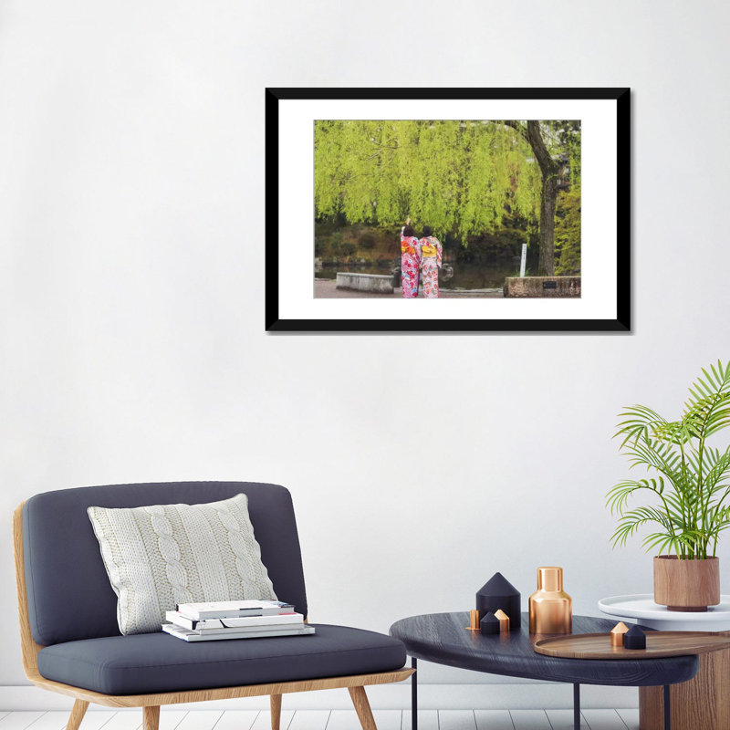 Reproduction de photo sur toile, H 16 po x l 24 po x P 1 po, Papier d'art encadré noir, Blanc