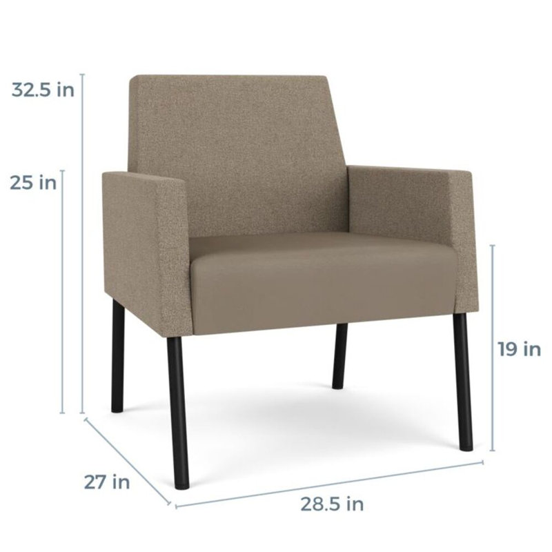 Fauteuil de réception Mystic, Noir, noir, noir, noir, Archétype limon / Modena Farro