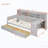 Multi-functional Storage Platform Bed With Desk-667977171-667977172