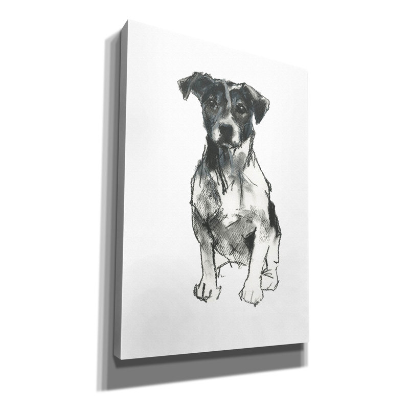  «Doggy Expressions 1» par Cartissi, art mural sur toile, H 26 po x l 18 po