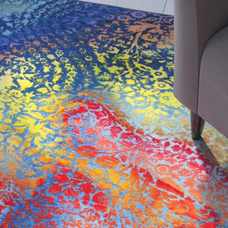 Darcy Performance Machine Washable Abstract Rug, Rectangle 7'9" x 10'