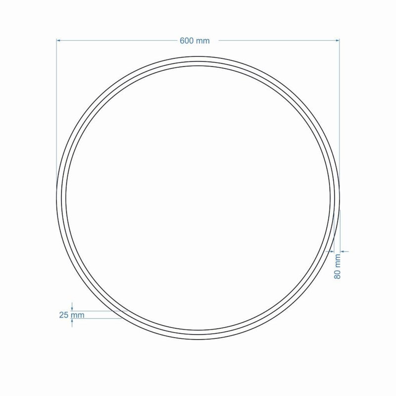 Samar Round Accent Mirror, 23" H x 23" W, Raw Bronze