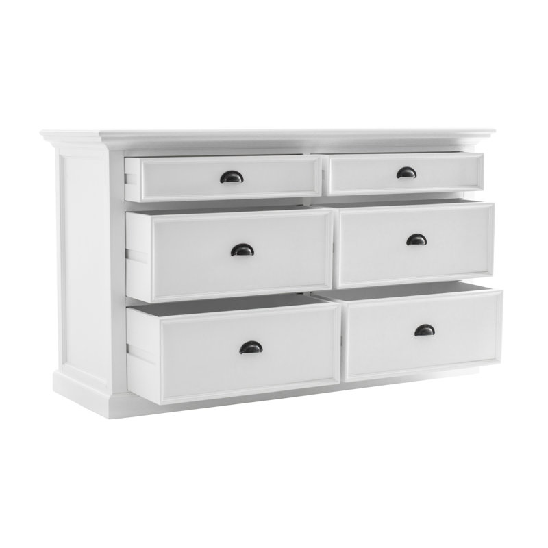 Commode double 6 tiroirs l 57,09 po Auhert