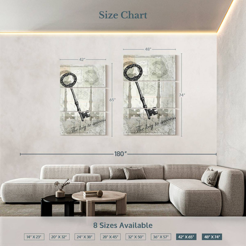 Tergel Key I, 74" H x 48" W