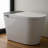 Tankless Smart Toilet With Bidet Built In, Auto Open & Close, Wider Bidet With Heated Seat, Warm Water And Dry, Foot Sensor, Led Display, Remote Control, White