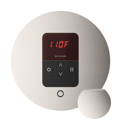 iTempo Round Steam Shower Control and Steamhead