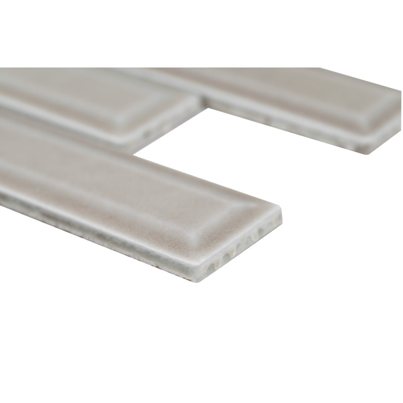 Subway 12 in. x 12 in. Glossy Ceramic Mosaic Wall Tile, Featherstone