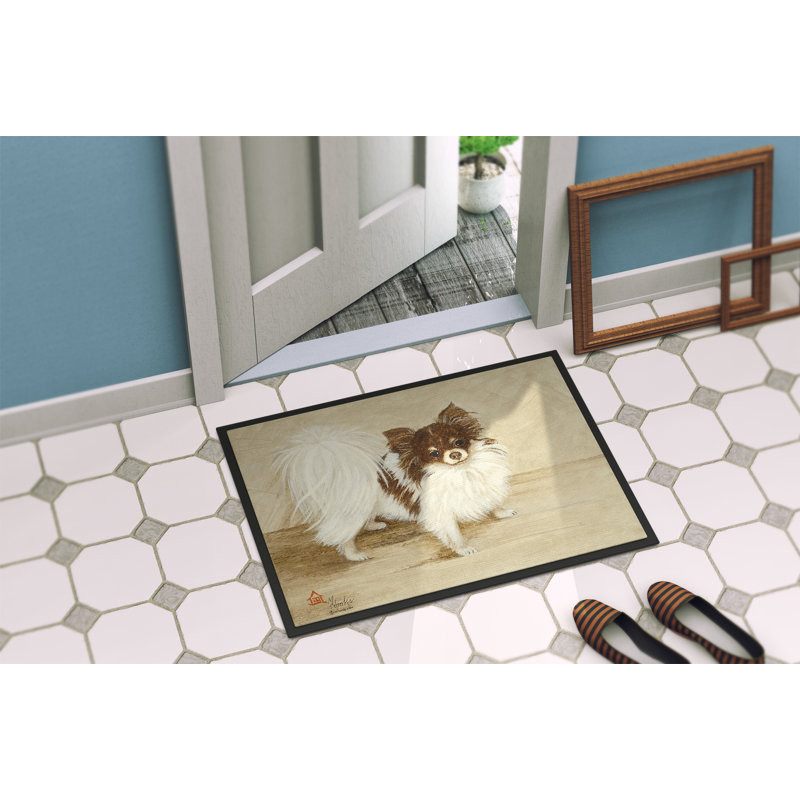 Tapis de porte d’extérieur anti-dérapant chihuahua préféré, 2 pi x 3 pi