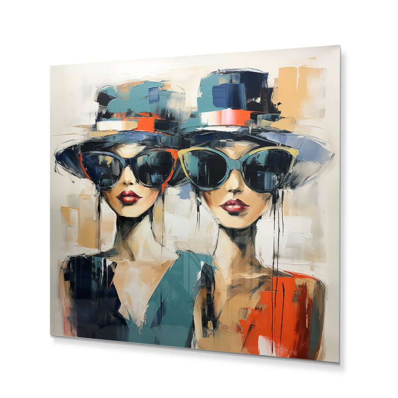 Collection Fashion Hats III - reproduction de mode sur métal, H 23 po x l 23 po x P 1 po