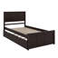 Lit plateforme avec lit gigogne-1813380059