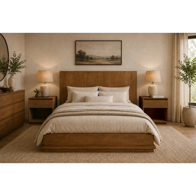 Flagstaff Eastern King Bed - Spice Tan