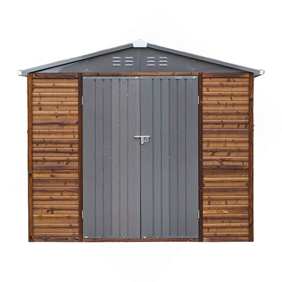 8*8FT Iron-Wood Combination Tool Shed – A Perfect Blend of Nature and Functionality