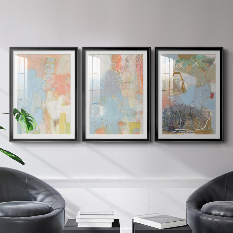 «Cully I», reproduction encadrée de qualité supérieure, prête à être accrochée, H 42,5 po x l 91,5 po x P 2,5 po, Cadre noir