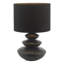 Discus Ceramic Table Lamp With Shade-1707844897