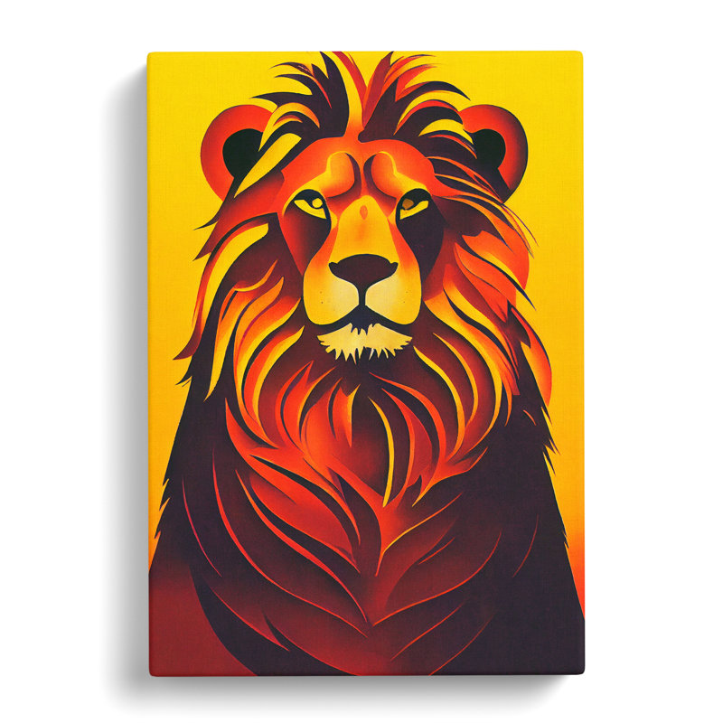 Lion Soviet Vol.3 - Wrapped Canvas, 60cm H x 40cm W x 3cm D