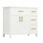 Meuble-lavabo simple 36,01 po avec plateau en bois massif Riggleman