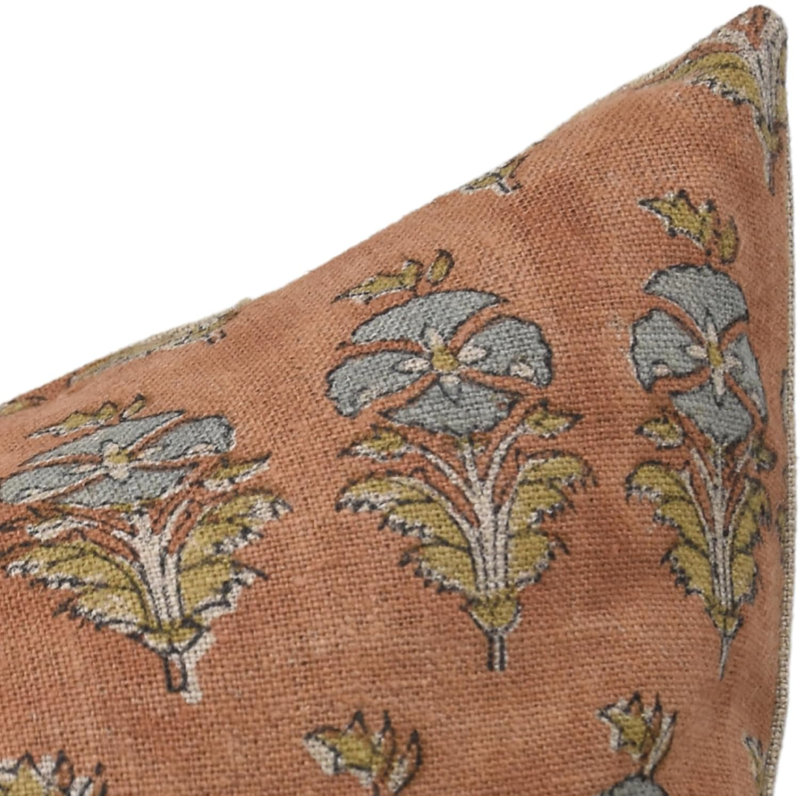 Housse de coussin décorative à motif de fleurs à la main Fabividine, 20 x 20 pouces