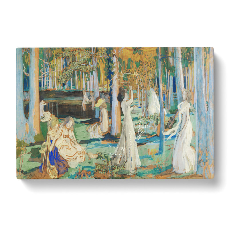 The Sacred Wood by Maurice Denis - Wrapped Canvas Print, 35cm H x 50cm W x 3cm D