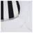 Set of 4 Outdoor Patio Chair Cushions - Water-Repellent U-Shape Seat Pads with Ties, All-Weather Thick Foam for Garden & Dining Chairs (Black White Striped)-1884141925