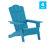 Ayleah Commercial All-Weather Adirondack Chairs with Cupholders-277921742