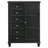 Fraser 8-drawer Door Chest Black-9996043