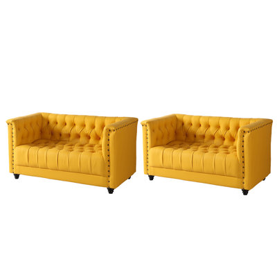 Faux Leather Upholstered Sofa Bench Set Of 2 Faux Leather Upholstered Bench