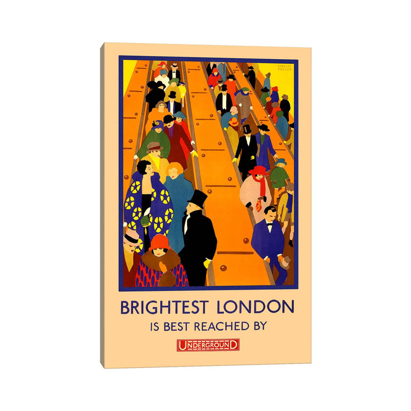 Brightest London Is Best Reached by Unknown Artist - Wrapped Canvas Print, 66.04 cm H x 45.72 cm W x 3.175 cm D