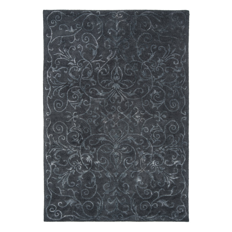 Detrick Damask Area Rug, Rectangle 120 x 170cm